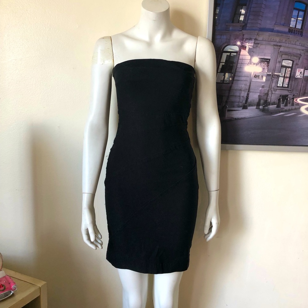 Bodycon  strapless sexy dress mini dress